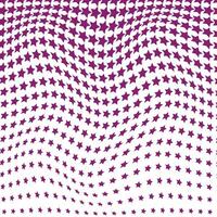simple abstract plum color small star halftone wavy blend pattern vector