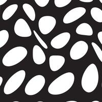 abstract big polka dot wavy distort pattern on black background vector