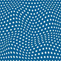 simple abstract white color polka dot wavy distort pattern on blueberry background vector