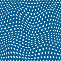 simple abstract white color polka dot wavy distort pattern on blueberry background vector