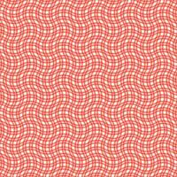 simple abstract lite orange color plaid check zig zag pattern on white background vector