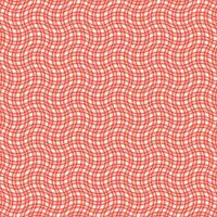 simple abstract lite orange color plaid check zig zag pattern on white background vector