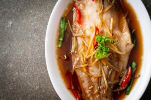 Steamed Fish with Soy Sauce photo