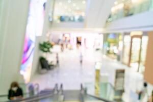 abstract blur and defocused luxury shopping mall and retail store for background photo