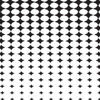 abstract yellow black star wavy halftone vector pattern