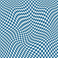 simple abstract white color square wavy distort pattern on blueberry background vector