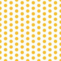 abstract orange juice color polka dot pattern on white background vector
