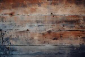 AI generated Grunge style background with an old wooden texture photo