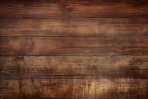 AI generated Vintage wood texture background with grunge style photo
