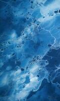 AI generated Blue marble texture with natural pattern for background photo