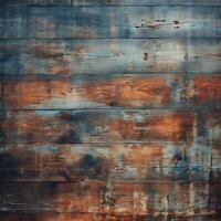 AI generated Old wooden background with grunge style photo