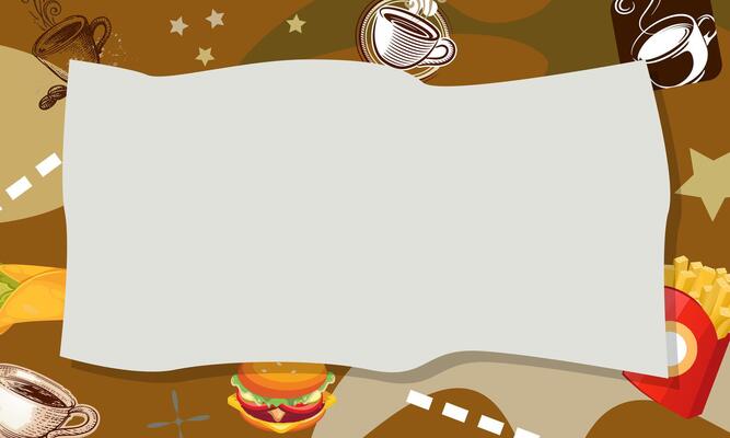 Creative and aesthetic blank pages of ripped paper with food and coffee background. copy space. blank paper.