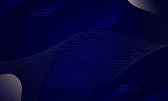 Dark blue background. modern wave curve abstract presentation background. vector