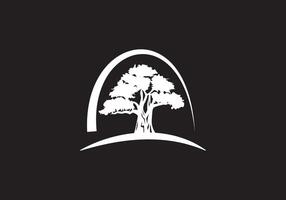 letra un árbol logo ,árbol logotipos, letras, tipográfico logo, árbol y un logo, hoja y alfabeto logo. vector