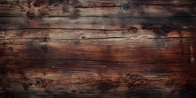 AI generated Wooden background with grunge style photo