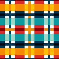 Geometric Colorful Square Grid line Seamless Pattern.  Vector design gingham style for fabric, tile, embroidery, wrapping, wallpaper, and background
