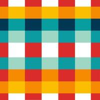 Geometric Colorful Square Grid line Seamless Pattern.  Vector design gingham style for fabric, tile, embroidery, wrapping, wallpaper, and background