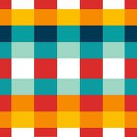 Geometric Colorful Square Grid line Seamless Pattern.  Vector design gingham style for fabric, tile, embroidery, wrapping, wallpaper, and background