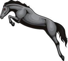 vector illustration of horse with detailed artwork