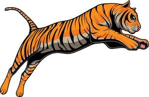 ilustración vectorial de tigre vector