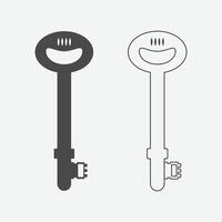 Key Icon Modern Vector Illustration Icon Collection