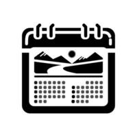 unique calendar icon, vector Illustration.