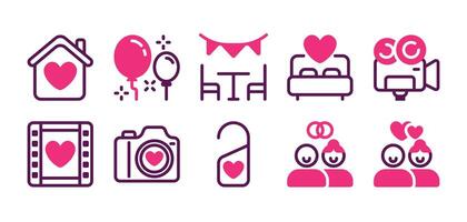 Wedding Icon Pack Duotone Vector Pro Illustration