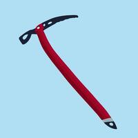 Vector illustration of an ice ax for mountaineering.