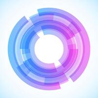 Geometric frame from circles, vector abstract background, wallpaper