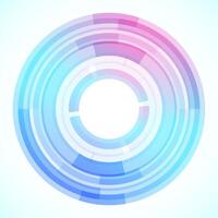 Geometric frame from circles, vector abstract background, wallpaper