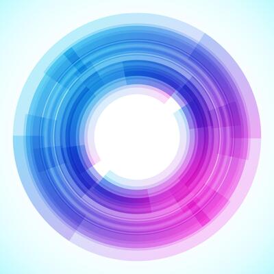 Geometric frame from circles, vector abstract background, wallpaper