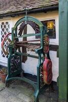 Steyning, West Sussex, UK - January 10. View of an old piece of machinery in Steyning, West Sussex on January 10, 2024 photo