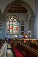 Totnes, Devon, UK - January 16. View of St Marys Church interior in Totnes, Devon on January 16, 2024 photo