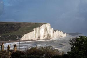 seaford, sussex, Reino Unido, diciembre 29 ver de el Siete hermanas a Seaford cabeza en sussex en diciembre 29, 2023 foto