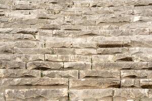 old stone steps - tribunes of an antique theater photo