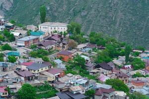 mountain village on a mountainside, Gunib in Dagestan photo