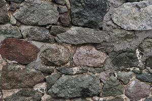 background, texture - ancient masonry at the base of the castle photo