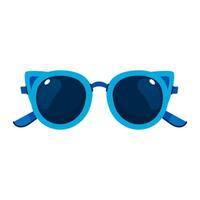 Cute cartoon glasses, on a white background vector