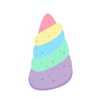 Aromatic bath bomb ice cream shape vector clipart