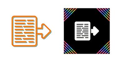 Document Export Vector Icon
