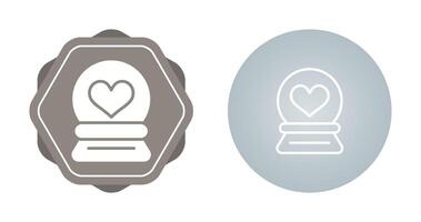 Love Snow Globe Vector Icon