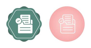 Document Check Vector Icon
