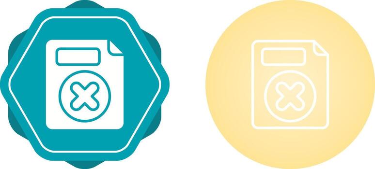 Eliminar botón vector icono