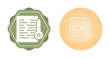 Document Access Vector Icon