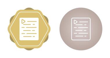 Document Indent Vector Icon