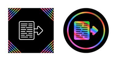 Document Export Vector Icon