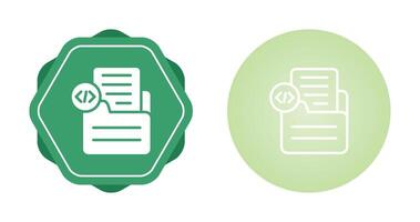 Document Insert Code Vector Icon