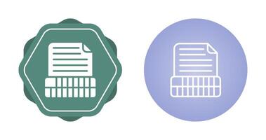 Document Insert Table Vector Icon