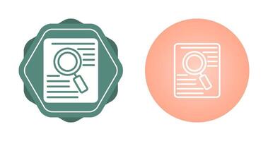 Document Search Vector Icon