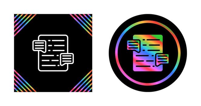 Document Commenting Vector Icon